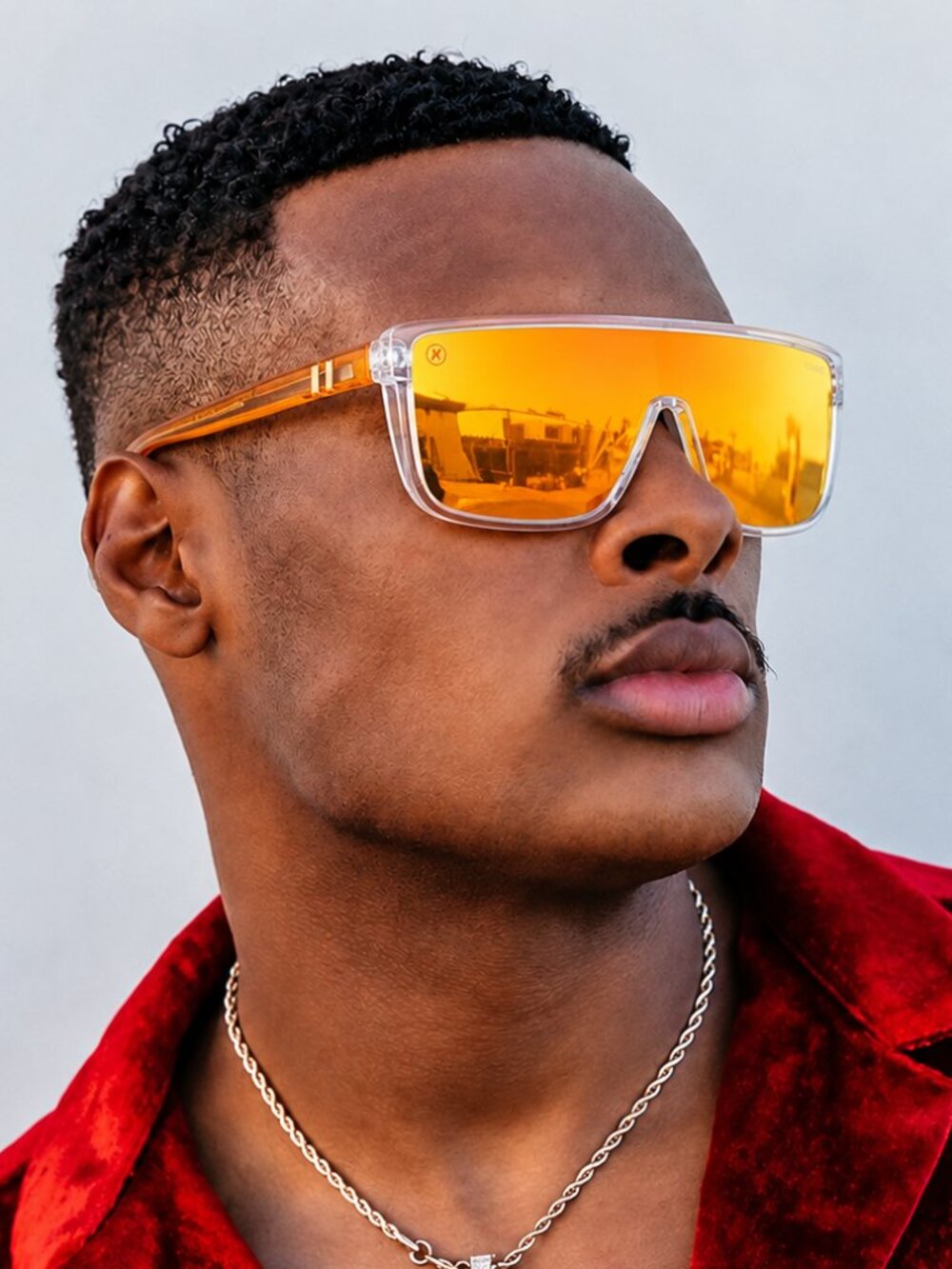 Blenders Oracle Red Bull Racing Sunglasses, Orange Circuit Mirrored Lenses